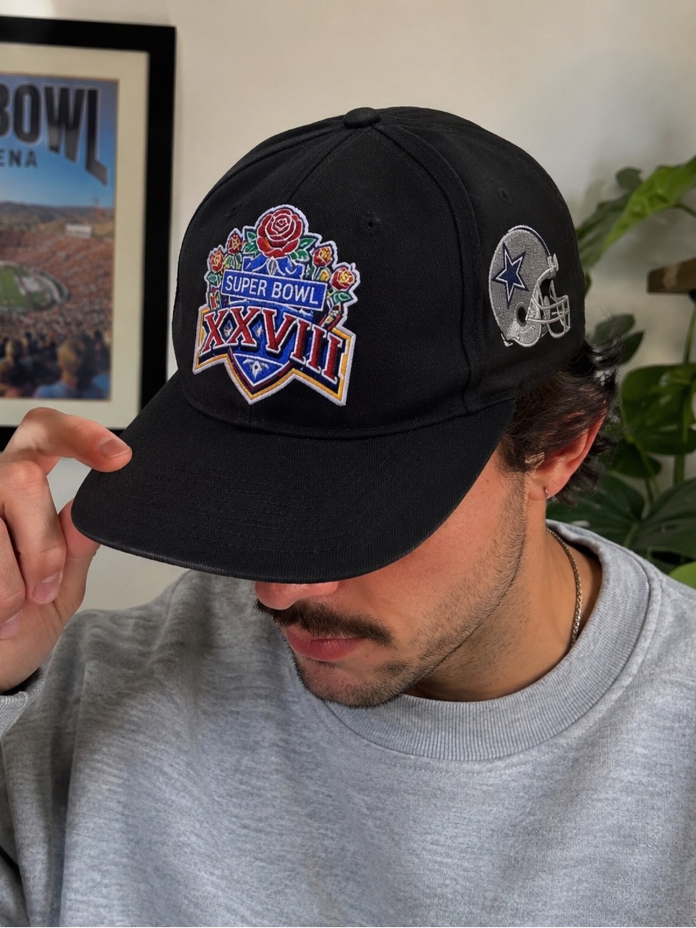 Vintage Super Bowl XXVIII Cowboys Bills Snapback Hat